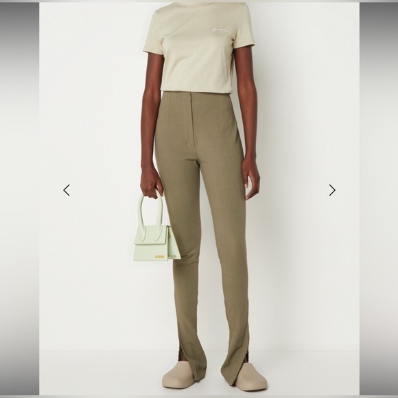 Jacquemus Olive Skinny Pants - Picture 1 of 14